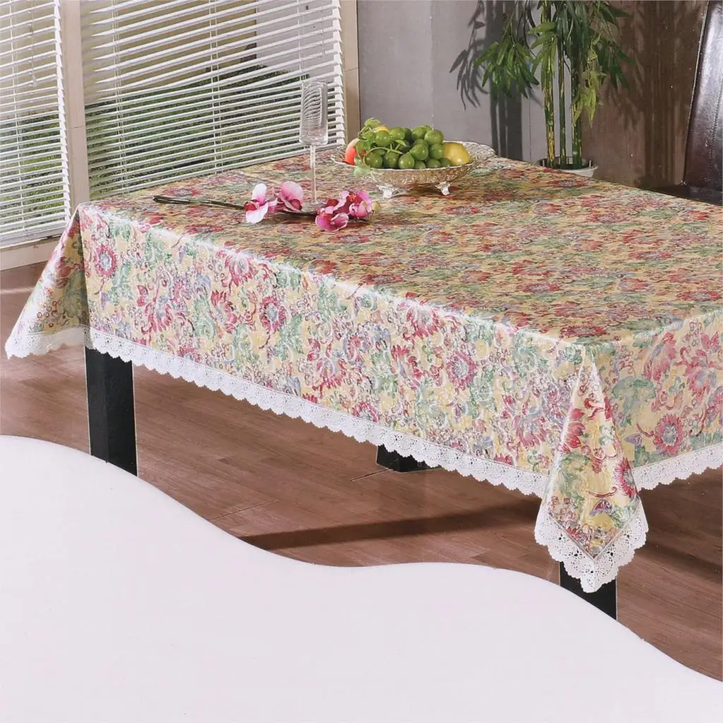 140x180cm PVC Table Cloth Waterproof Oil-proof Dining Tablecloth Table Cover Overlay Rectangular banquet Party hotel Decoration