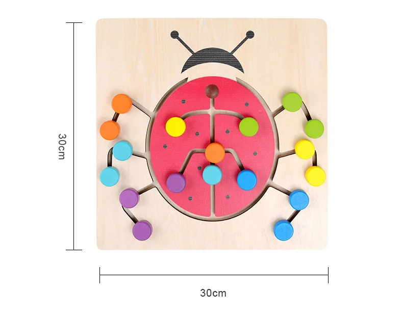 Детские игрушки Монтессори Деревянные игрушки Лабиринт слайд головоломка доска обучающие средства Ранние развивающие игрушки для детей подарки на день рождения