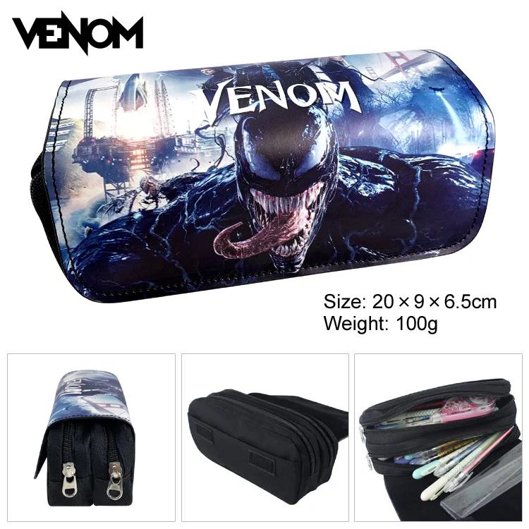 

Anime Venom Pencil Case Cartoon Multifunction Stationery Supplies Case Women Mini Cosmetic Bags Makeup Bags Handbags