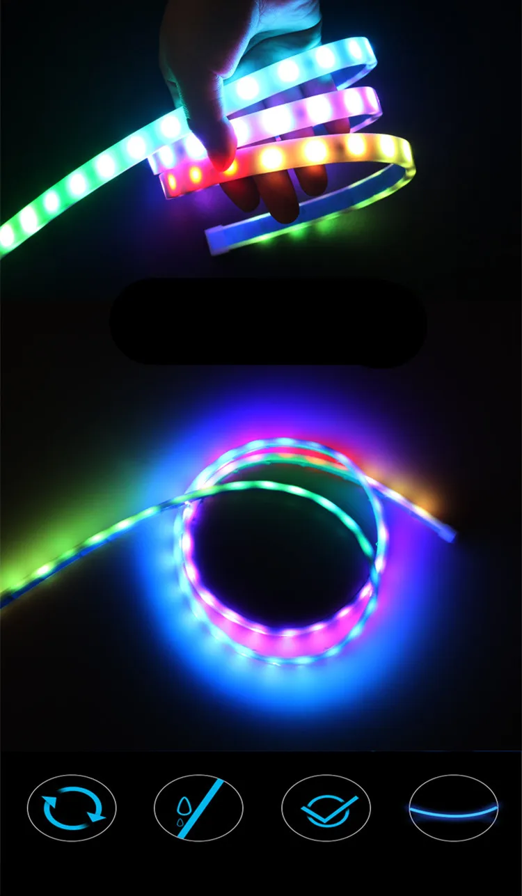 Автомобильный цветной RGB сетевой светильник s гриль дыхательный дневной ходовой