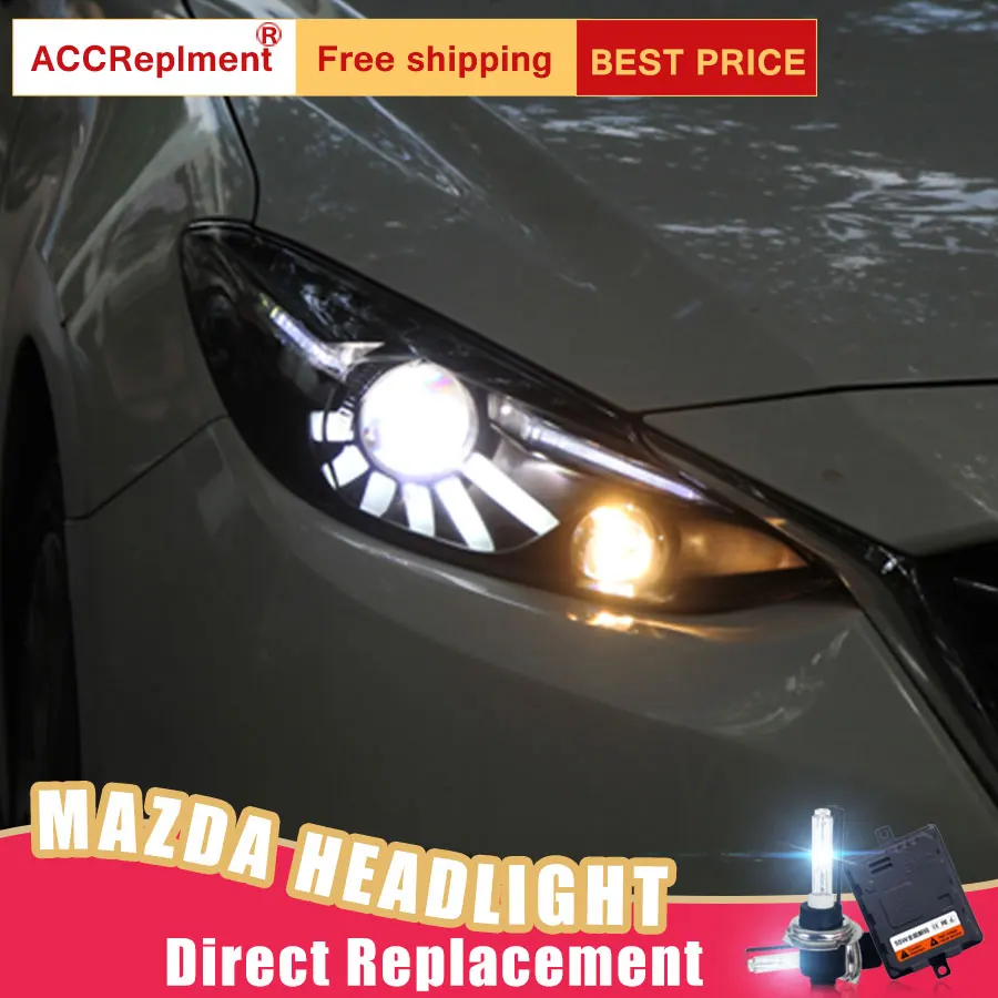 2Pcs LED Headlights For Mazda 3/Axela 2014-2016 led car lights Angel eyes xenon HID KIT Fog lights LED Daytime Running Lights 2Pcs LED Headlights For Mazda 3/Axela 2014-2016 led car lights Angel eyes xenon HID KIT Fog lights LED Daytime Running Lights