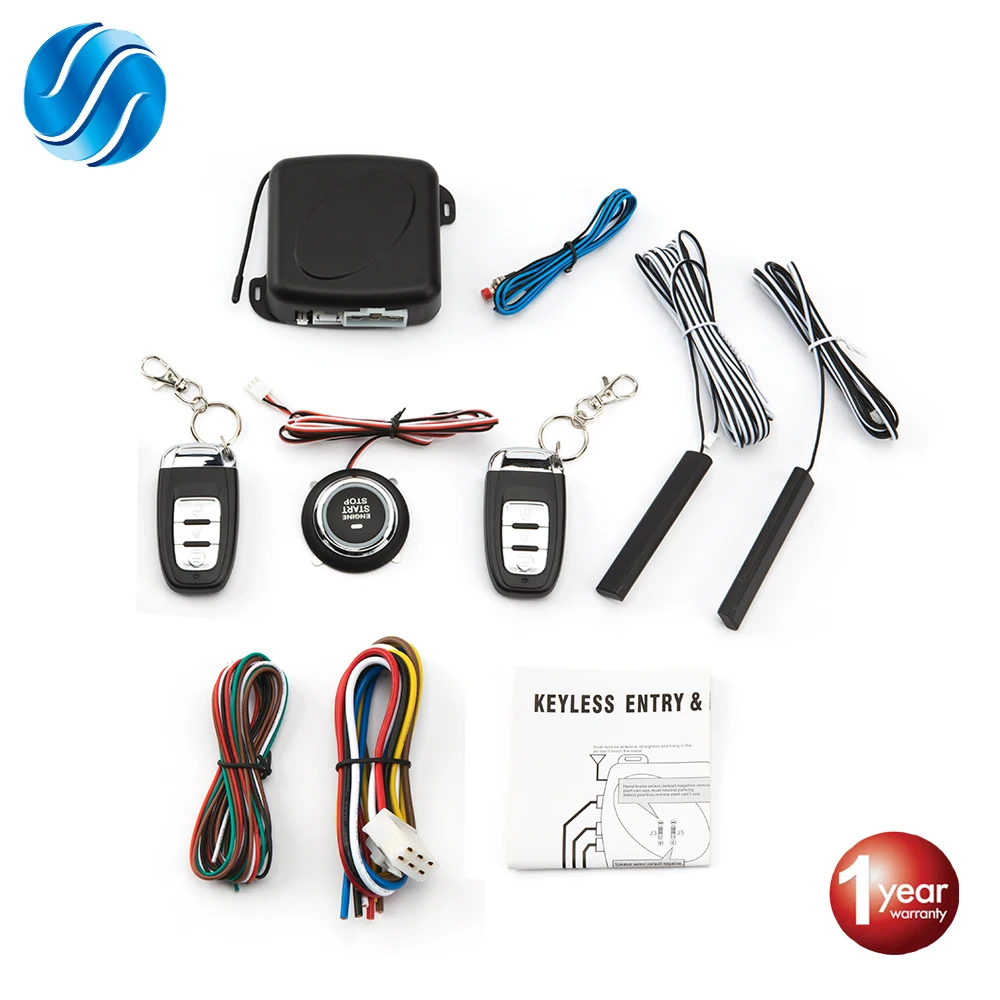 

Car Alarm Remote Control Car Keyless Entry Engine Start Alarm System Push Button Remote Starter Stop Auto
