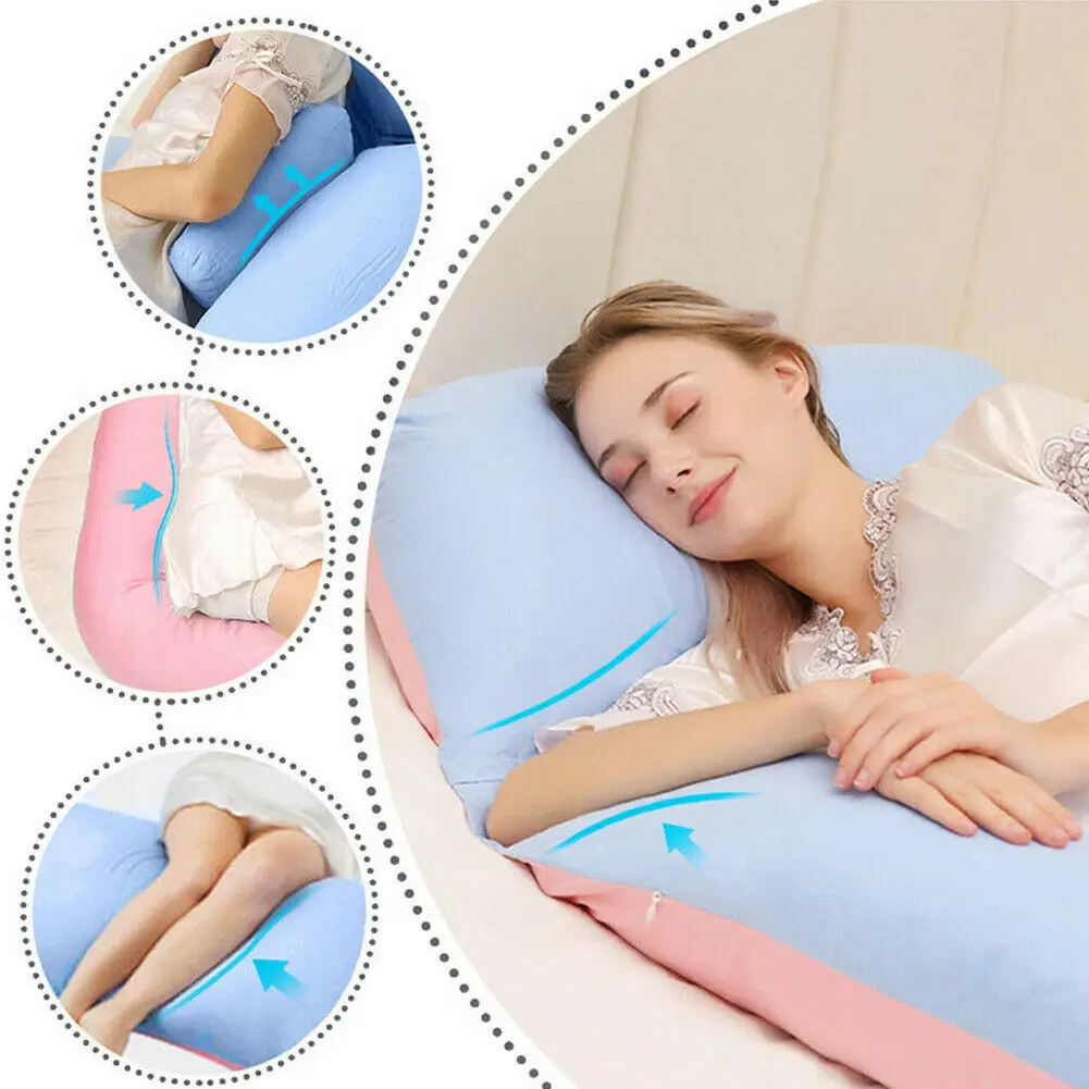 U-образная Подушка для беременных, боковое спальное Белье для беременных женщин, постельные принадлежности для всего тела, подушка для длительного сна, многофункциональные подушки для беременных