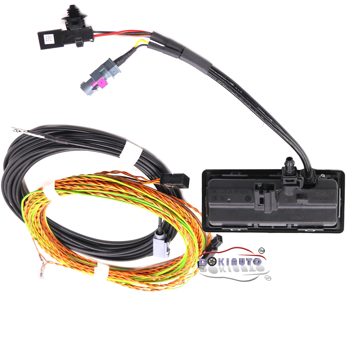 Камера заднего вида ручка багажника с высоким наведения линейный провод жгут для VW MQB Tiguan 5NA827566D