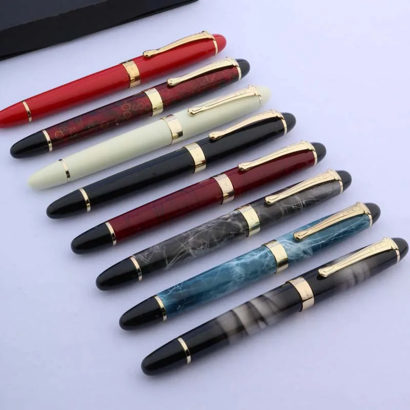 Jinhao x450 металлическая синяя мраморная Золотая авторучка хорошего качества в подарок