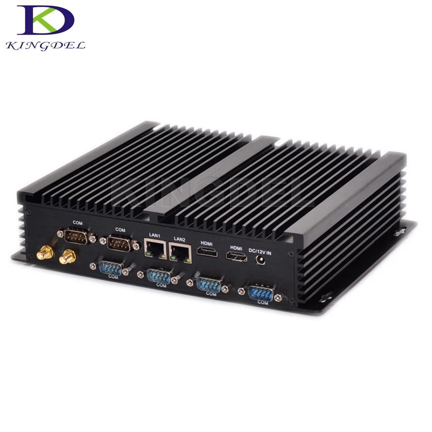 

Hot Fanless Mini Industrial PC,Mini Desktop Computer,Nettop with Core i5 4200U CPU,6*COM, 8*USB,HDMI+VGA, Windows 10,Linux PC