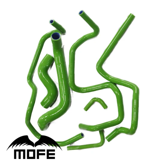 Mofe 7 шт. зеленый силиконовый шланг радиатора охлаждающей жидкости для Nissan P11