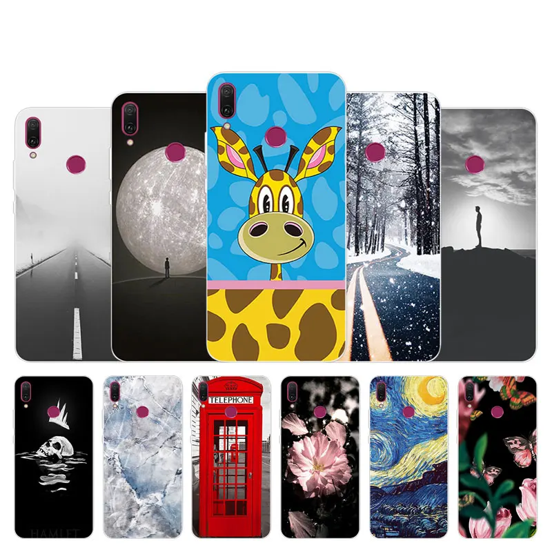 Coque for Huawei Y9 2019 Case Covers Call Box Design Soft Silicone 6.5 inch Fundas Enjoy 9 Plus Clear Phone Shell | Мобильные