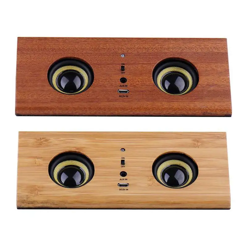 

Wooden Retro Induction Speaker Waterproof Drop-proof Call Function mini Mobile Phone Bracket Smart Computer Speaker