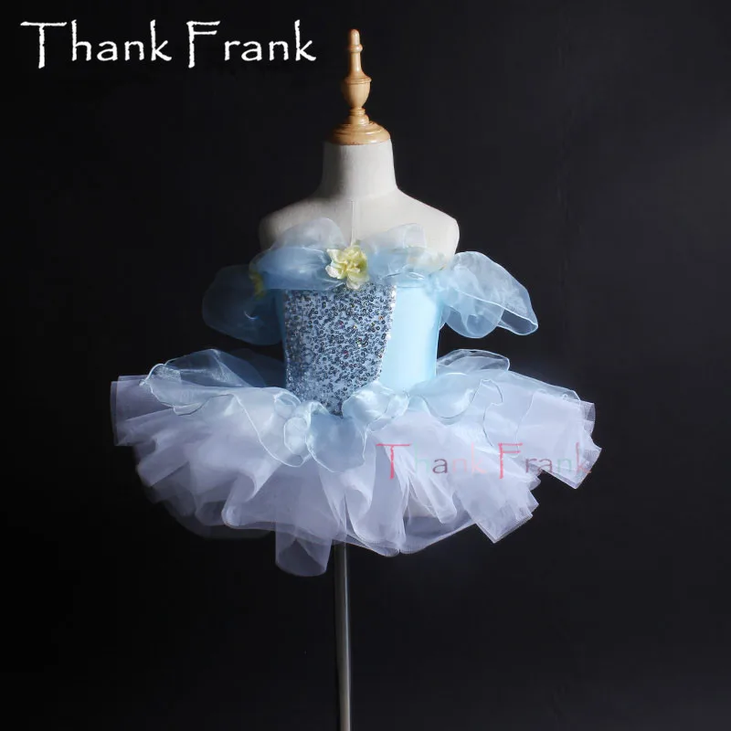 Girls Flower Ballet Tutu Dress Kids Sequin Ballerina Costume Adult