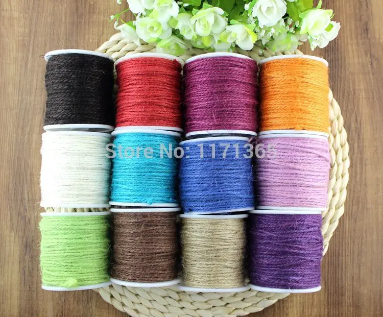 

Hemp Jute Rope Jute Colored Twine Cord For DIY Decorative Handmade Accessory Papercrafting, Frame Wall Hemp