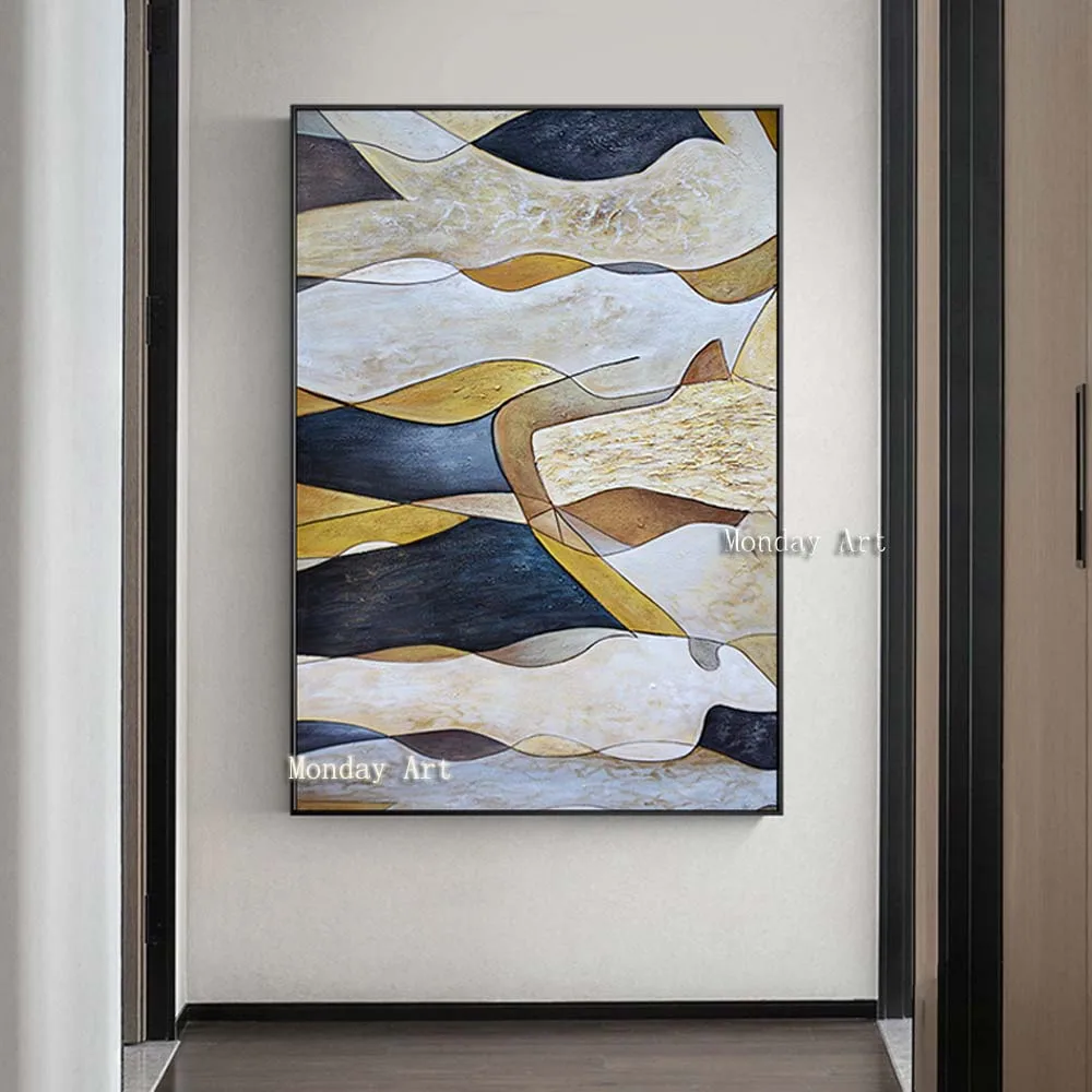 Online Große malerei Hand gemalt Liebhaber Regen Landschaft Ölgemälde Auf Leinwand Wand Kunst Bilder Für Wohnzimmer Home Decor beste geschenk