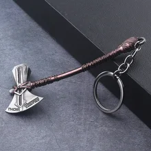 Avengers Endgame Axe Keychain Thor's Hammer Weapon Keyring Pendant Men Car Women Bag Accessories Avengers Endgame Axe Keychain Thor's Hammer Weapon Keyring Pendant Men Car Women Bag Accessories