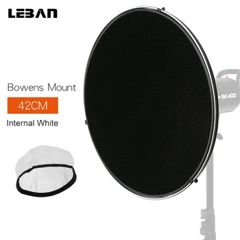 

Godox 42cm / 16" Studio White Beauty Dish Bowens Mount + Honeycomb Grid + Diffuser Sock