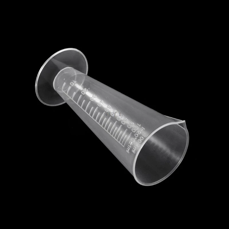 1PC 100ml Laboratory Bottle Lab Kitchen Plastic Measuring Cup Measuring Cup