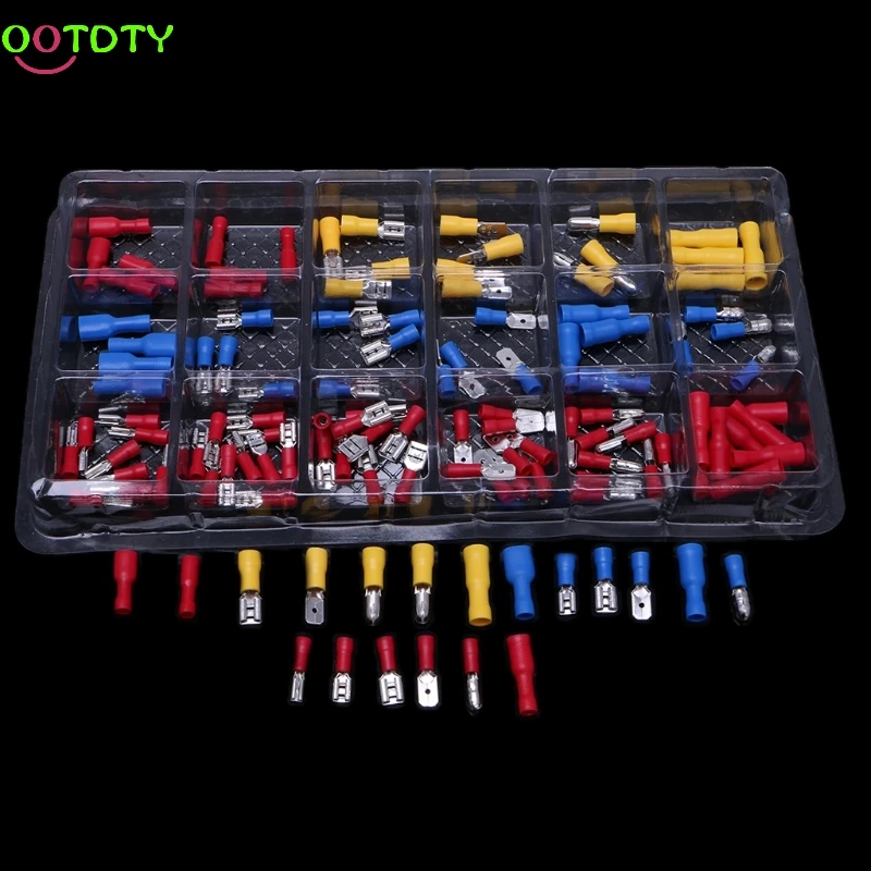 

120Pcs/Set Insulated Electrical Crimp Connector Wire Terminal Assorted Kit 828 Promotion