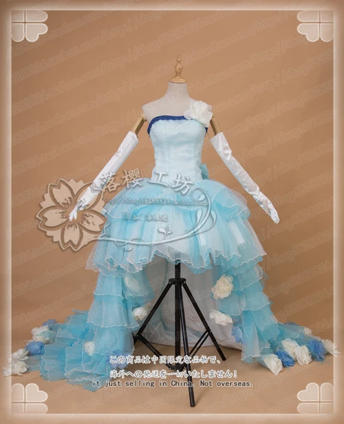 Костюм Вокалоид Хацунэ Мику косплей костюм свадебное платье Униформа