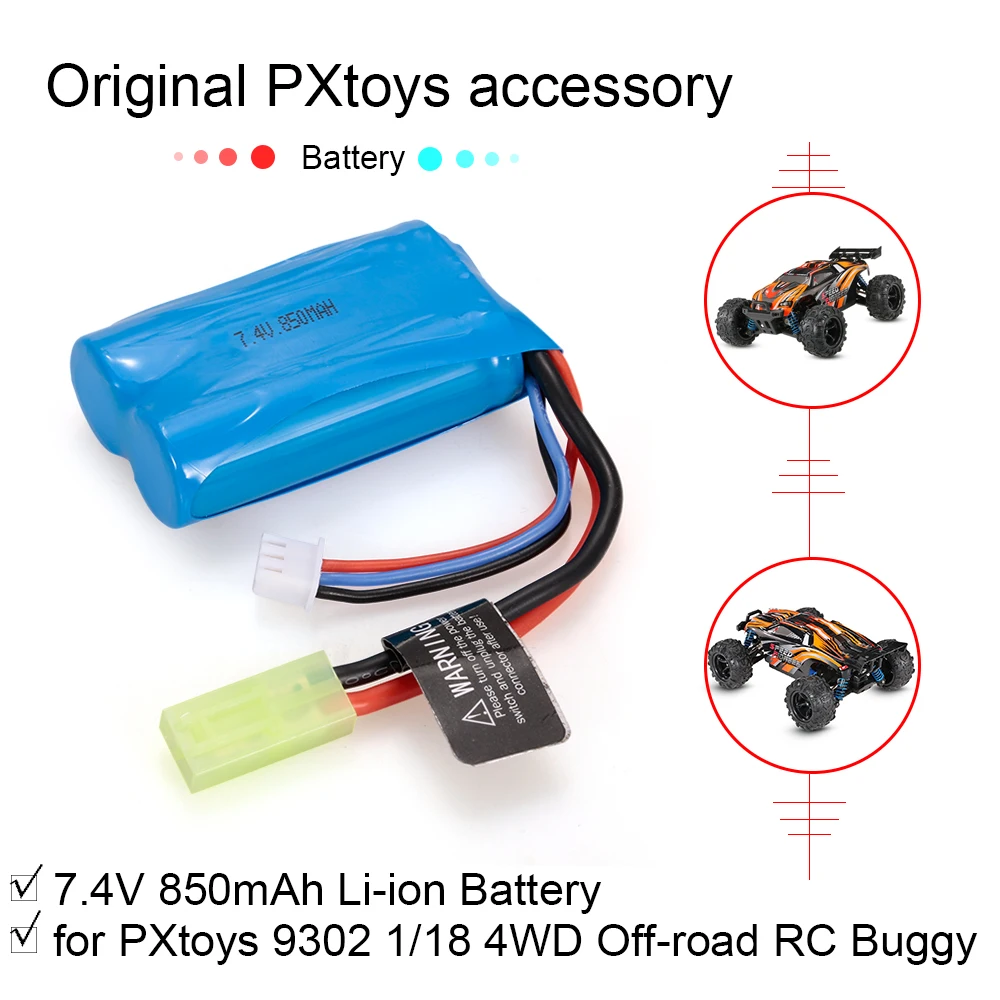 7 4 V 850 mAh литий ионный аккумулятор для PXtoys 9302 RC автомобиль 1/18 4WD внедорожное