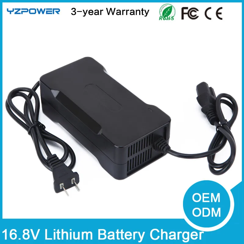 YZPOWER 16 8 V 5A/6A/7A литиевая электрическая батарея зарядное устройство источник