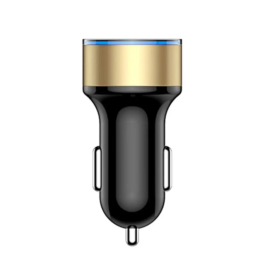 Двойной Переходник USB для зарядки в машине 3.1A цифровой светодиодный дисплей напряжения/тока авто телефон планшет зарядное устройство
