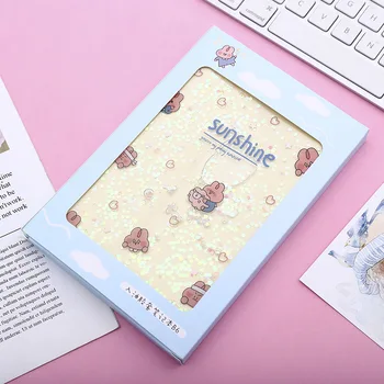 

1 pcs Kawaii Planner Notebook Cute rabbit into the oil Diary Book Exercise Composition Binding Note Notepad Gift Stationery