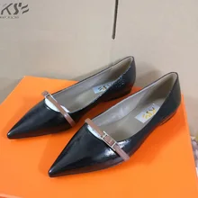 Г., женская обувь на плоской подошве с острым верхом летняя модная обувь из натуральной кожи роскошная дизайнерская удобная женская обувь