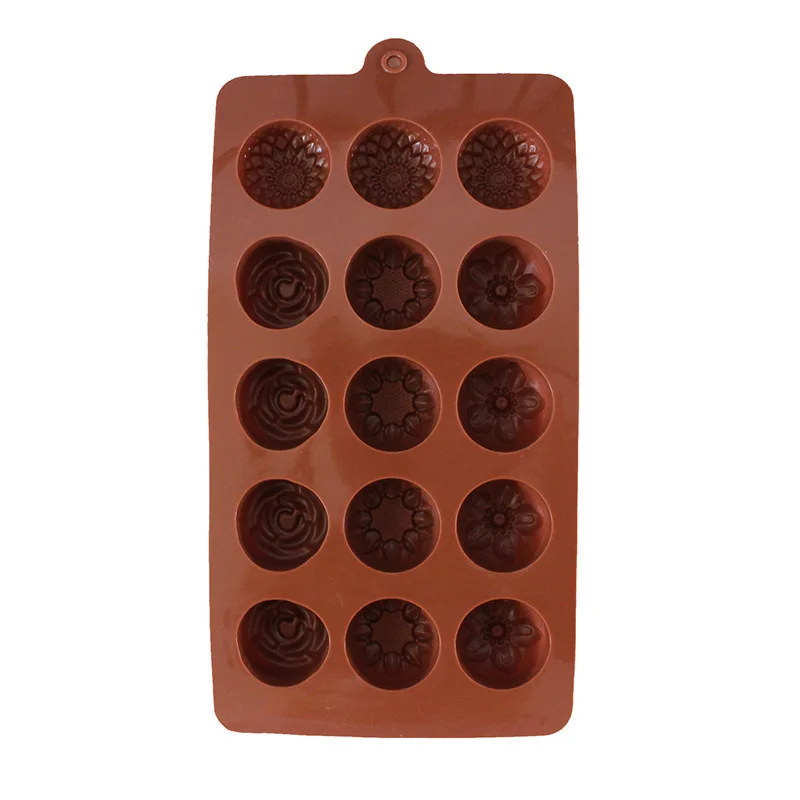 Силиконовые 15 даже 4 различных цветов формы шоколада коробка льда Пудинг Плесень DIY выпечки торта инструменты