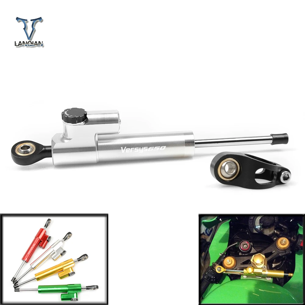 

CNC Motorcycle Aluminum Damper Steering Stabilize Safety Control For Kawasaki VERSYS 1000 VULCAN/S 650cc VERSYS 650cc