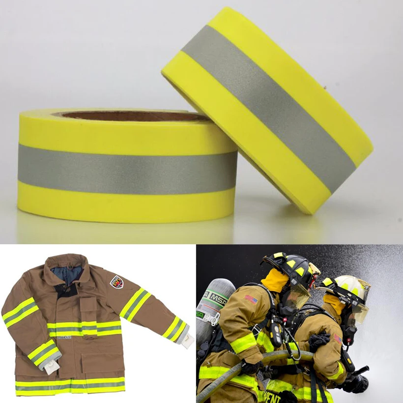 5cmx10m Reflective Flame Retardatn Tape with Yellow Silver and 100% Cotton Backing for Glove Free shipping 5cmx10m Reflective Flame Retardatn Tape with Yellow Silver and 100% Cotton Backing for Glove Free shipping