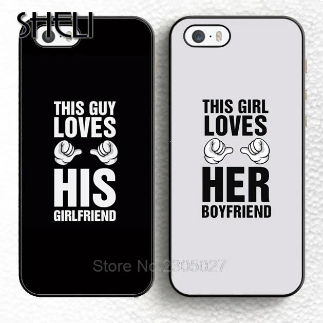 Чехол для телефона SHELI This Girl Loves Her Boyfriend Duo lover iPhone 5 6 6s 7 8 plus 11 pro X XR XS max Samsung S7 edge S8 S9 S10