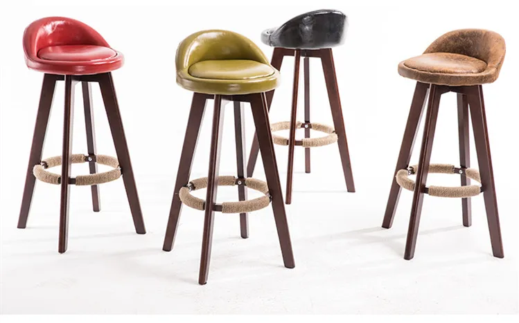 360 градусов вращения барный стул высокий табурет высокое деревянные, для ног фаэтона де бар Европейский современные барные стулья Stołek Barowy