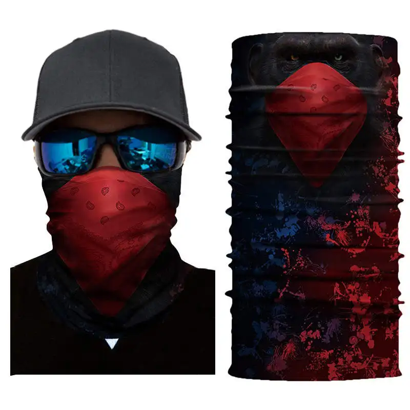 Велосипедная мотоциклетный головной платок для шеи теплая маска для лица Лыжная Балаклава повязка на голову страшная маска на Хэллоуин защита для лица OutdoorZ0301