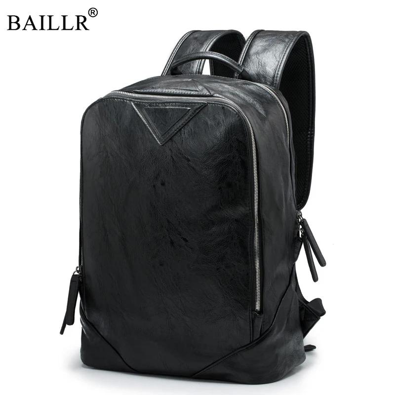 

2019 New arrival Brand Preppy Style PU Leather School Backpack Bag For College Simple Design Men Casual Daypacks male Promotions