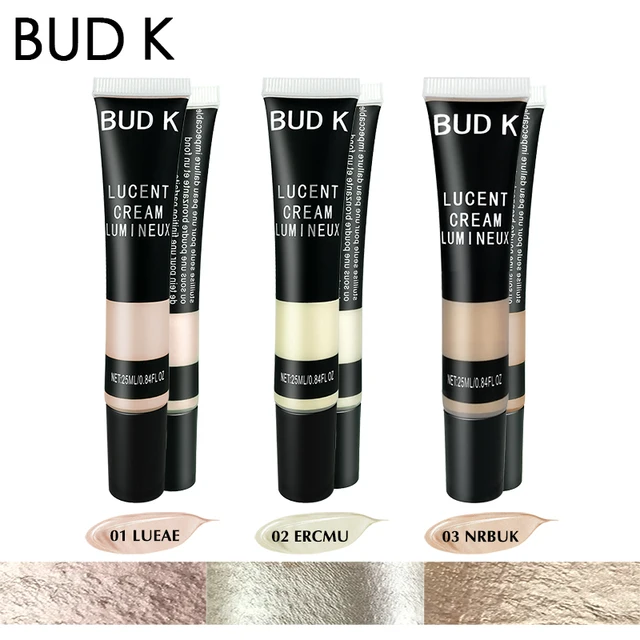 BUD K Face Highlighter Primer Makeup Contour Face Glitter Brightener Liquid Crea&hellip;