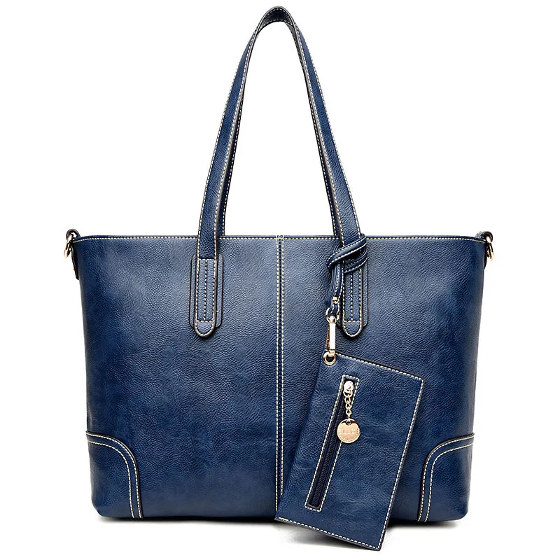 

large capacity Women Tote big Bag Leather handbag set Women Messenger Bags handbags Clutch Female Shoulder Bag bolsa feminina