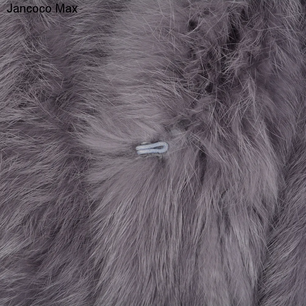 Теплое трикотажное длинное пальто Jancoco Max осенне зимние куртки с капюшоном и