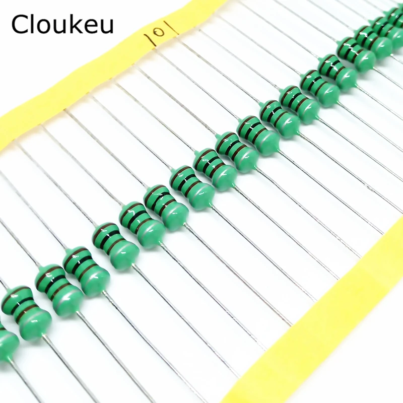 20Pcs 1w 100UH 101K Color Code Inductance Inductor 0510 100UH 101K 101