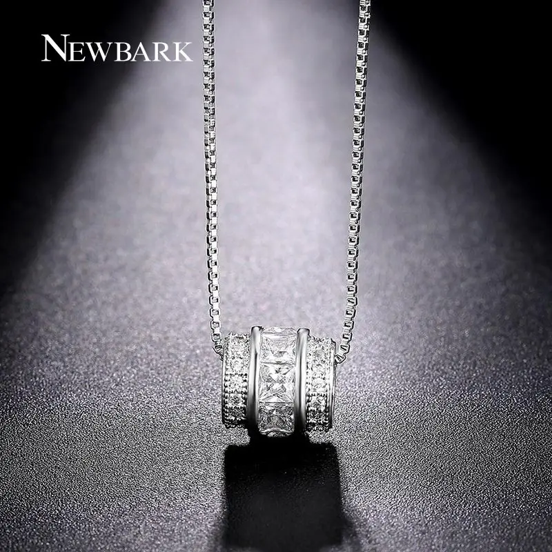 font b NEWBARK b font Classic Permanent font b Necklace b font White Gold Plated