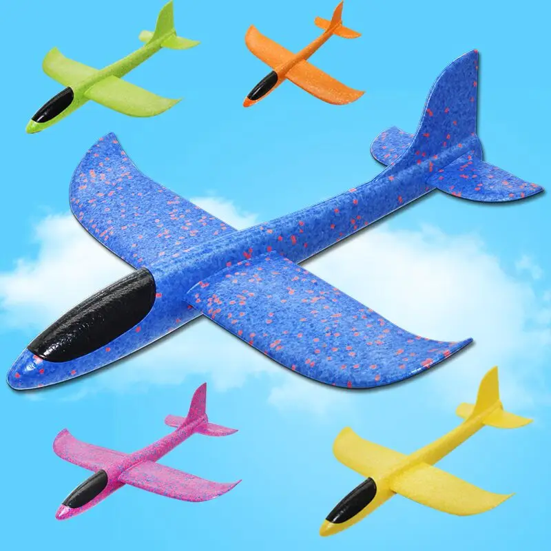 Большой 35 см детские игрушки ручной бросок самолет Летающий планер самолеты EPP пены самолет модель вечерние партии мешок наполнители