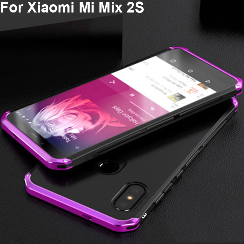 Cases For Xaiomi Mi Mix 2S Case Capa Hard Back PC Metal Bumper Business cover Phone Case For Mi Mix 2 S Mix2S Metal Phone shell Cases For Xaiomi Mi Mix 2S Case Capa Hard Back PC Metal Bumper Business cover Phone Case For Mi Mix 2 S Mix2S Metal Phone shell