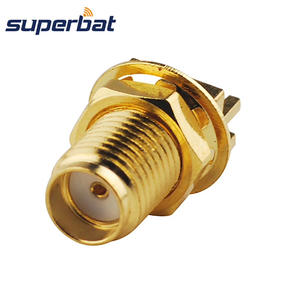 

Superbat RF Coaxial Connector SMA End Launch Female Jack Blukhead PCB Mount Short Version 1.6mm