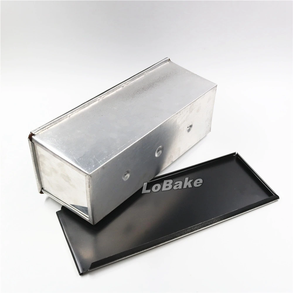 Новинка 750 г внутри антипригарная алюминиевая прямоугольная металлическая коробка для тостов в форме кубика с крышкой для завтрака хлебопечка форма для тостов Буханка