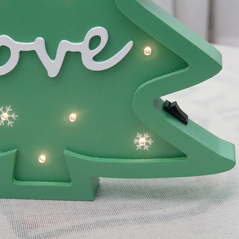 Christmas Tree Modeling light Xmas Decoration light as gift Home Baby room Decor Safty Battery Powered IY304123-30
