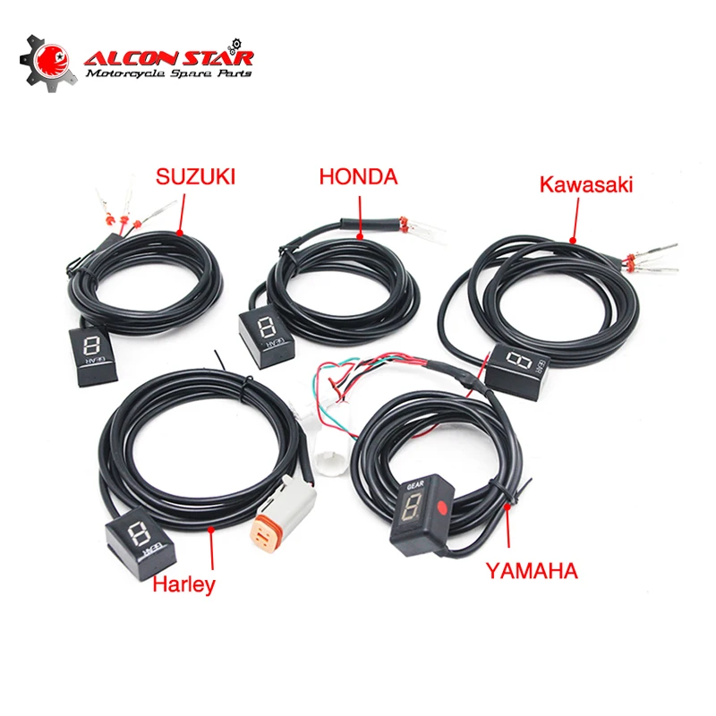 Alconstar универсальный для Yamaha Honda Kawasaki Suzuki Harley мотоцикл Ecu прямое Крепление 1-6 скорость передач дисплей индикатор