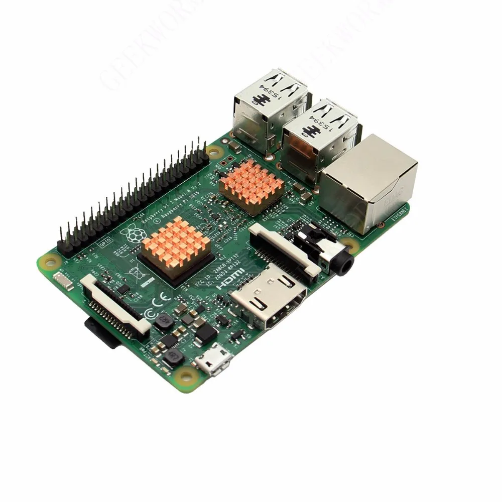 Raspberry Pi 3 Model B +/ 3B набор радиаторов/2 медных радиатора толщиной + 1 тонкий медный