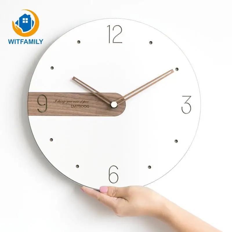 

Wall Clock Modern Nordic style Living Room Decoration Wall Watches Home Decor Single Face Needle Quartz Clocks For Home