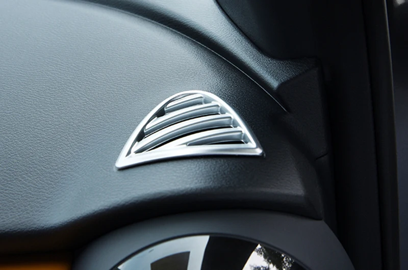 Для Nissan Kicks ABS матовый внутренний верхний Кондиционер Вентиляционный Выход Крышка отделка 2 шт. автомобильный Стайлинг