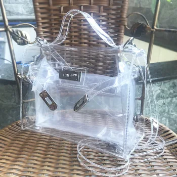 

Luxury Handbags Women Bags Designer waterproof transparent bag PVC beach bag Ladies Shoulder Bag Bolsos Mujer Sac A Main