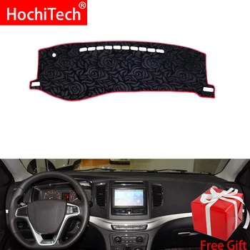 

Rose Pattern Non-slip Dashmat Dash Mat Dashboard Cover Pad Cover Carpet Car Sticker for GEELY VISION 2015 2016 2017 Car Styling