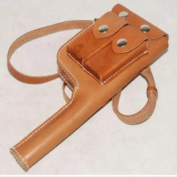 

Collectiable WW2 GERMAN MAUSER C96 BROOMHANDLE LEATHER HOLSTER - GM008